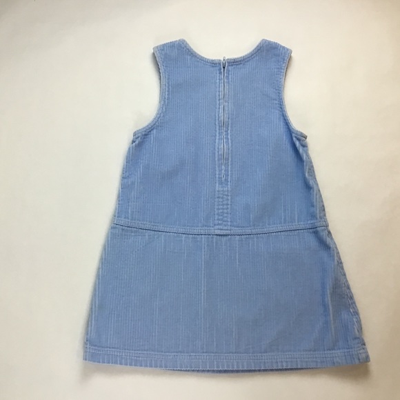 LŁ Bean Girls Dress Blue Corduroy Size Small - Picture 4 of 6